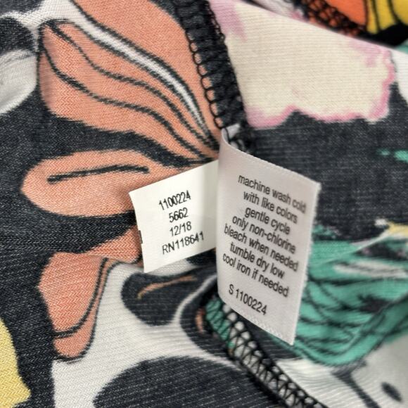 Lane Bryant Womens Plus Top Floral size 18/20 Bow Tie Hem autumn - Picture 13 of 13